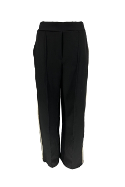 Broek met SPARKLE boord en naad zwart