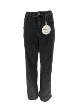 Monday jeans met rechte broekspijp denim zwart (LWP-709)