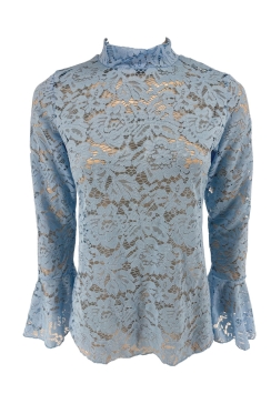 Top van kant met knopen op de rug en MATEN Rose licht blauw (SALE)