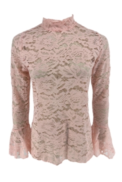 Top van kant met knopen op de rug en MATEN Rose licht roze (SALE)