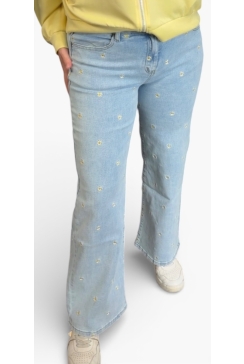 Goodies jeans met kleine bloemen (Q872)