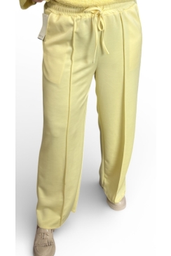 Broek met koord en naad Gioosa geel