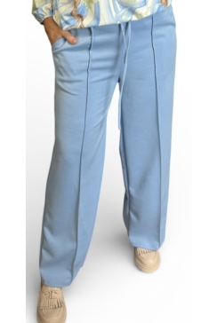 Broek met koord en naad Gioosa licht blauw