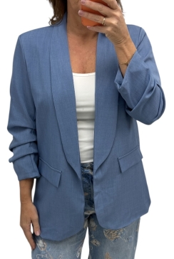 Colbert met smock-mouw Didi denim