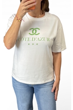 Shirt met korte mouw Côte d' Azur groen