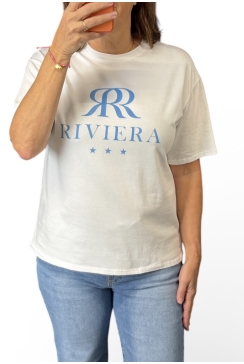 Shirt met korte mouw Riviera blauw