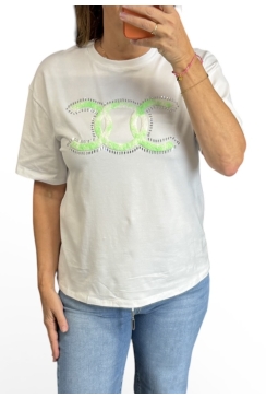 Shirt met korte mouw 3D CC groen