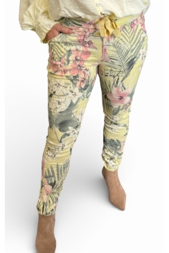 Italy broek Orchid geel