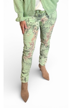 Italy broek Orchid groen