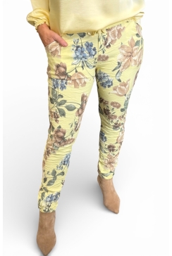 Italy broek Hortensia geel