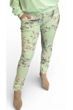 Italy broek Lelie groen