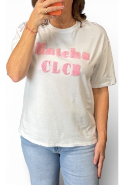 Shirt met korte mouw Matcha roze