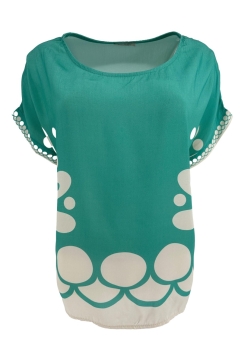 Shirt met print Ursela mint