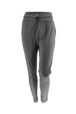 Travelstof broek met aansluitende broekspijp Bibi antraciet. btsb