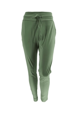   Travelstof broek met aansluitende broekspijp Bibi army. btsb