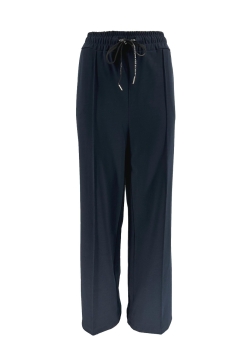 Broek met naad en Loveforever koord donker blauw