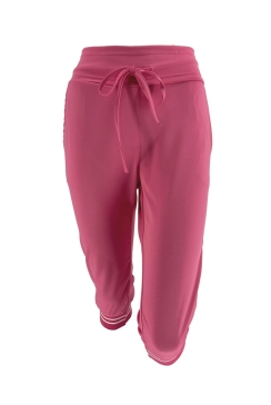 CAPRI travelstof broek met bies Bibianne fuchsia. btsb (SALE)
