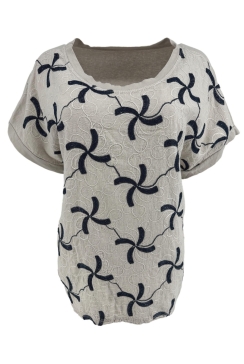 Shirt met korte mouw Windmill beige