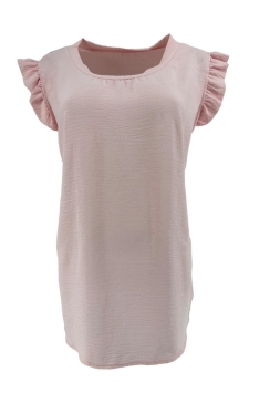 Top met kleine ruffle aan de mouw Lucy licht roze. tkd