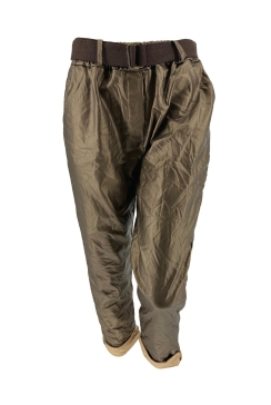 Coating broek met dubbele gesp Nienke goud