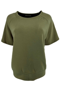 Sweatshirt met korte mouw en ronde hals Melle army