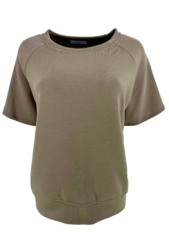 Sweatshirt met korte mouw en ronde hals Melle desert