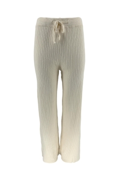 Comfy broeken met rib detail en koordje room